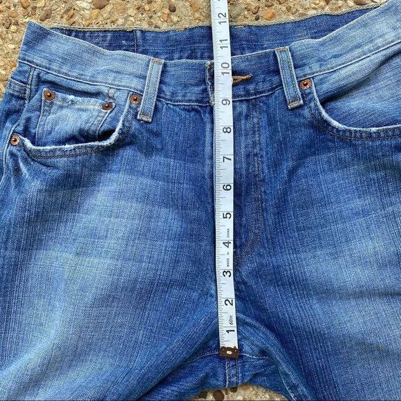 Lucky Brand Men's Dungarees Gene Montesano Bootcut Short Jeans Size 30 - Picture 4 of 10